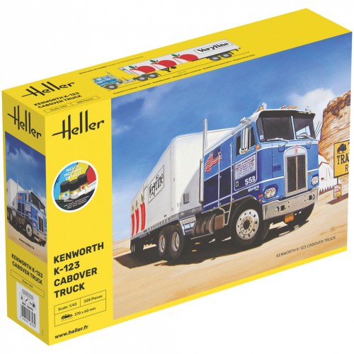 Heller starter kit - kit, kenworth