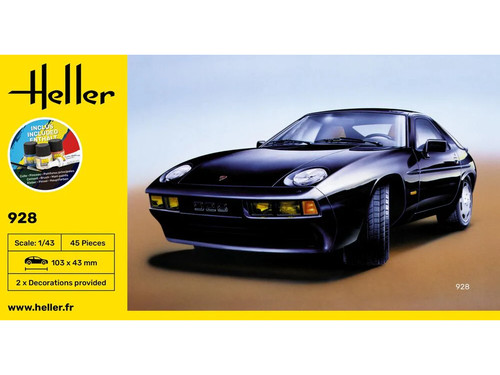 Heller porsche 928 starter - porsche,