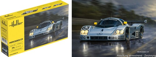 Heller mercedes kit 43 - c9, 1:43